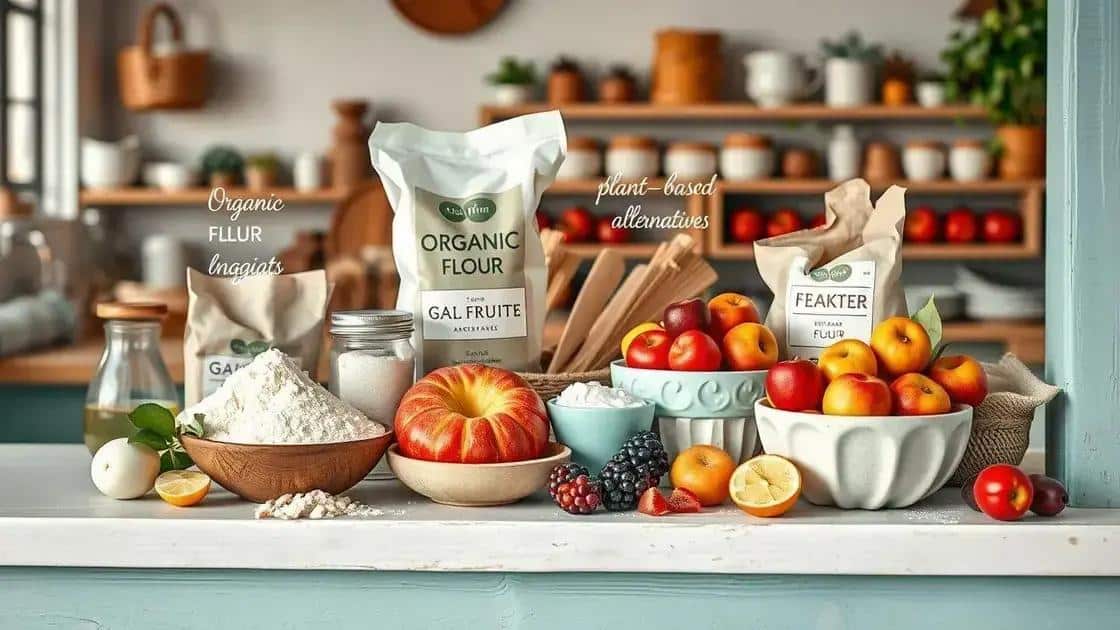 Key ingredients for eco-friendly baking