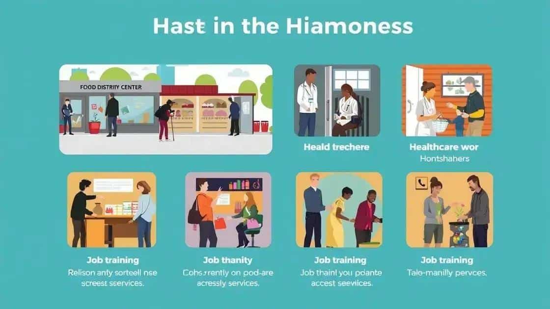 Key services offered to the homeless