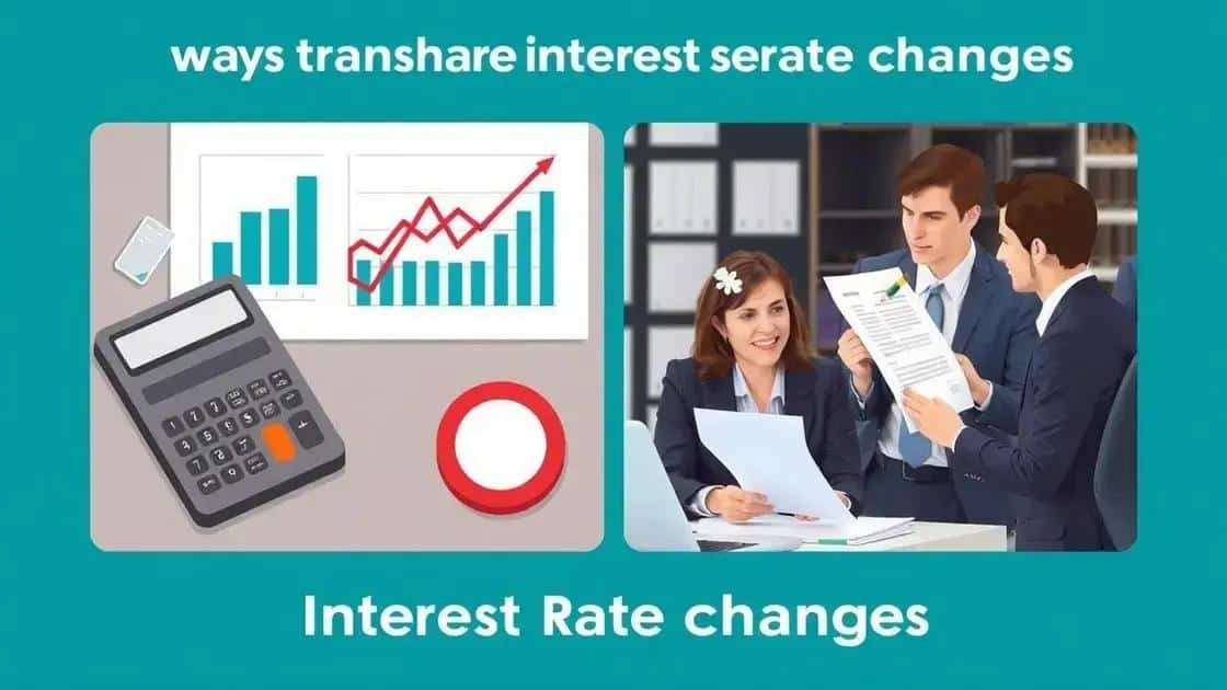 Strategies for managing interest rate changes