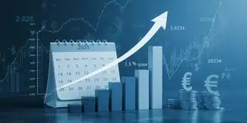Graphic depicting US GDP growth of 1.5% in Q4 2024 and its economic implications for 2025.
