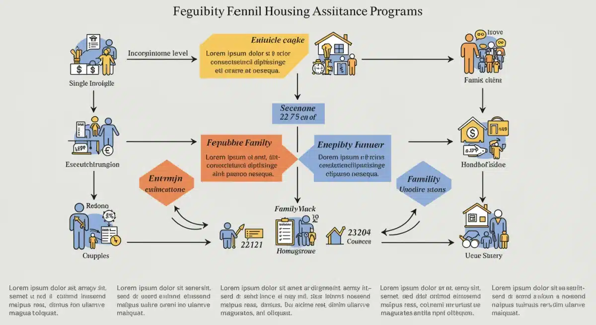 Infographic showing eligibility flowchart for federal housing assistance programs.