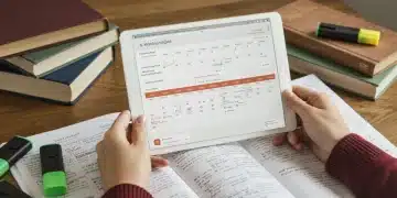 Student creating a 6-month study plan for 2026 standardized tests