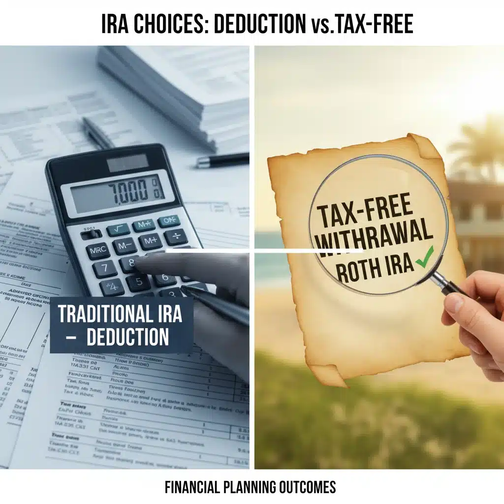 Calculating tax deductions versus tax-free withdrawals for IRAs