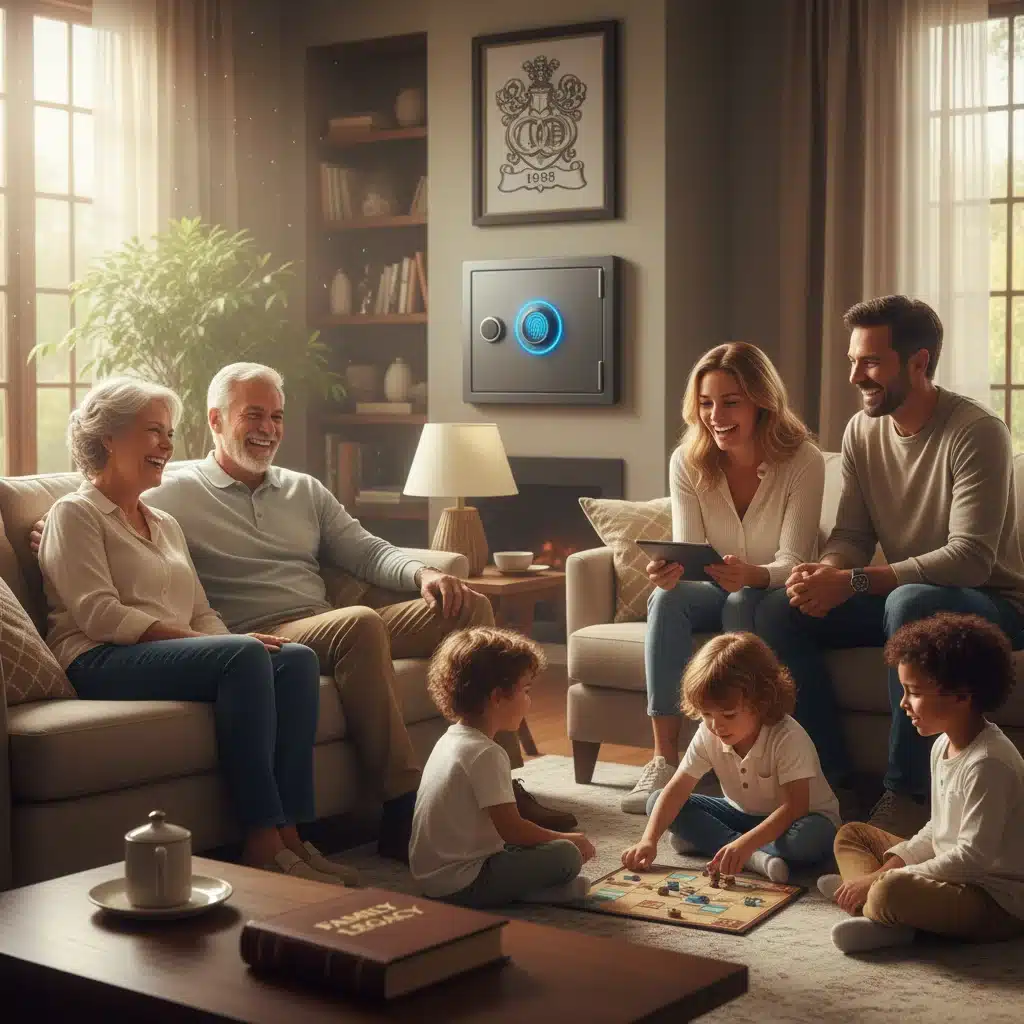 Happy multi-generational family representing successful wealth transfer and legacy planning.
